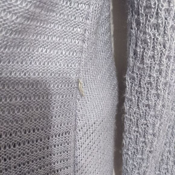 Vintage SEARS wool blend grey knit dress M @Z - Picture 4 of 15